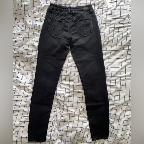 High Waisted Black Skinny Jeans - Picture 2 of 3